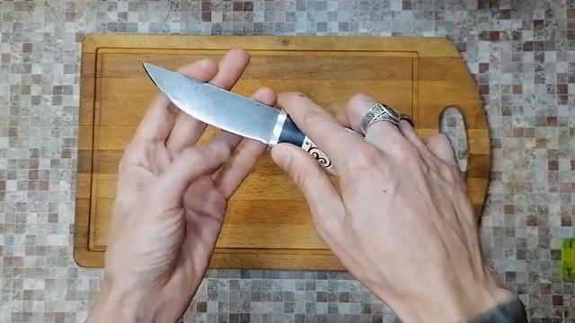 Нож Якутский. сталь Дамаск из пакета ШХ15. ХВГ. У8 Кузница Кустари и Ф