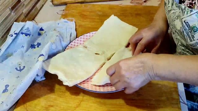 Рецепт: самса из слоёного теста с тыквой. Семья в восхищении!!