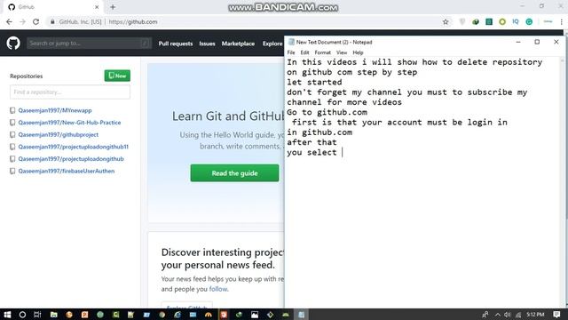 How to delete Repository on GitHub com Step By Step смотреть онлайн
