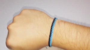 Простой двухцветный браслет из макраме _ Модные браслеты