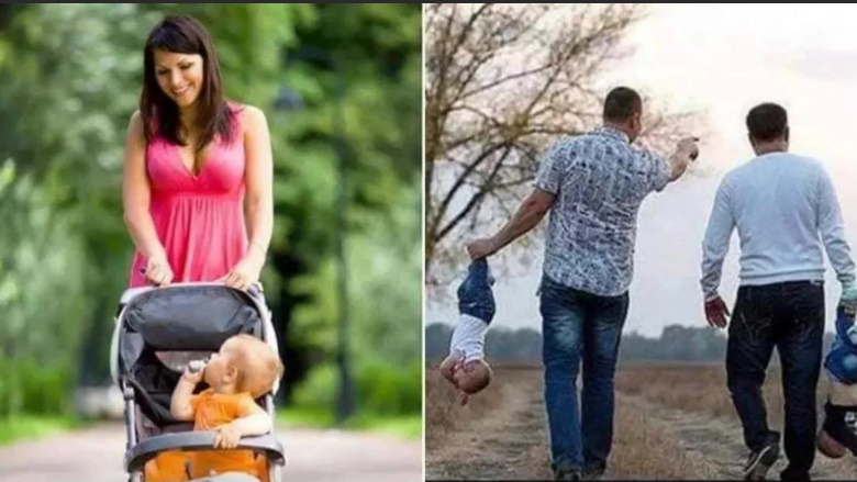 Мама и папа ставятся в пример!Муж и жена всегда тыкают родителями
