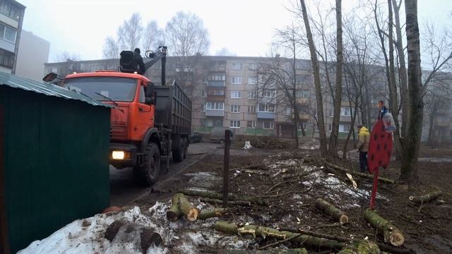 Ломовоз на деревьях