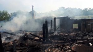 В деревне Верхний Налим произошел пожар