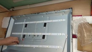 Telefunken TF-LED32S27T2 Звук есть, изображения нет. Сгорела подсветка экрана.