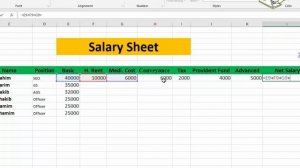 Salary Sheet In MS Excel Bangla Tutorial- 2021 || সেলারি শিট তৈরি করার নিয়ম || Zahir Academy