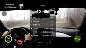 BMW 340i Xdrive  stage 1 acceleration  0-100