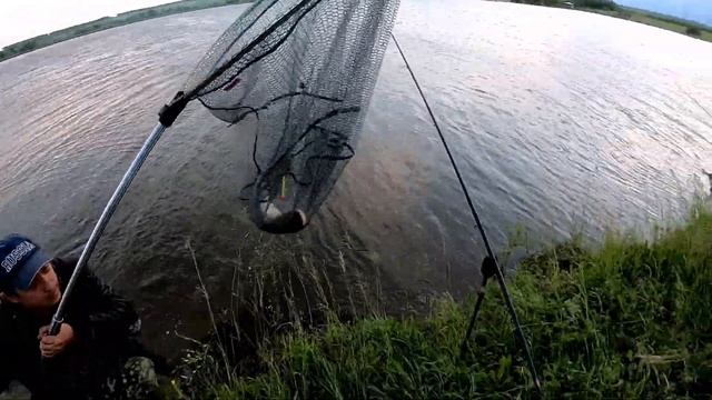 Рыбалка с ночёвкой на карпа и толстолобика в компании друзей.Готовим плов в казане на природе. смотреть онлайн