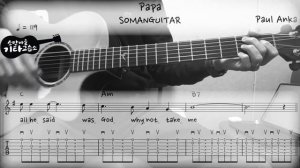 Papa - Paul Anka (Guitar Cover / 기타커버) (악보/TAB)