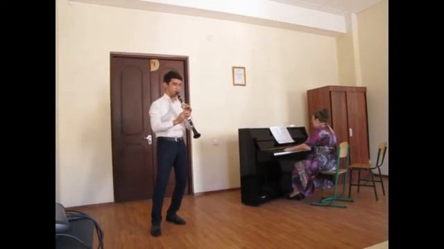 А. ГЕДИКЕ - Этюд для кларнета и фортепиано Соч.28 исполняет Яхё Нуруллаев смотреть онлайн