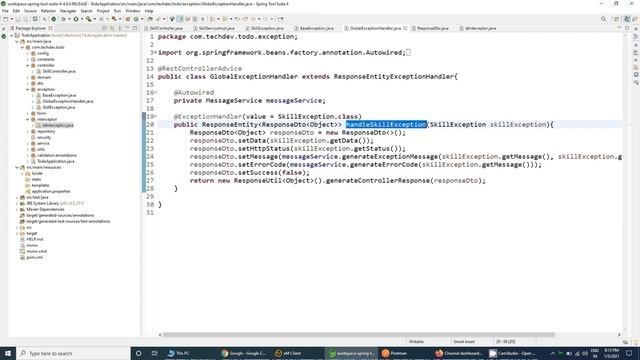 Mastering Custom Exception Handling in Spring Boot | Handling Skill Class APIs