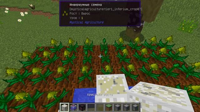 Авто ферма инфериума с мода Mystical Agriculture