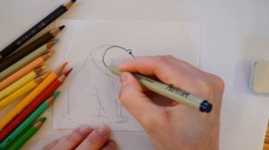 Как нарисовать белого медведя на новый год. Новогодний рисунок