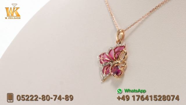 64)  СЕРЬГИ и ПОДВЕСКА с родолитами, эмалью и фианитами 2301_2 Art 183028746,183034973