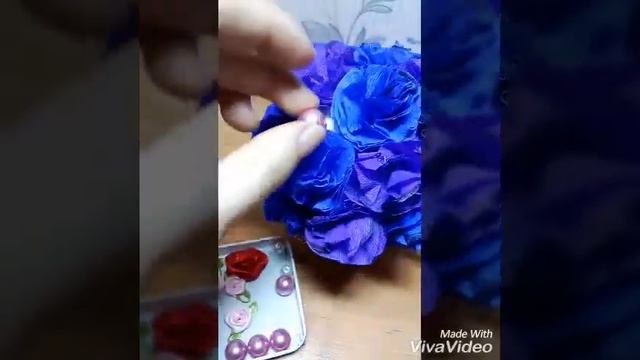 Делаем топиарий из гофрированной бумаги/We Make A Topiary Made Of Corrugated Paper