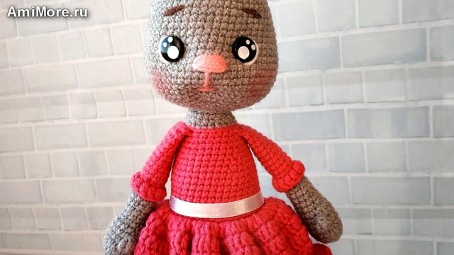 Амигуруми: схема Зайка Валентинка. Игрушки вязаные крючком - Free crochet patterns. смотреть онлайн