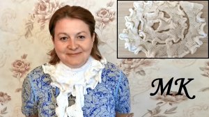 Романтичный шарфик спицами, мастер-класс