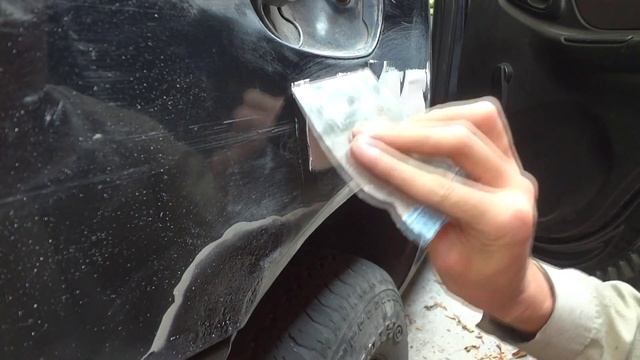 Часть 2. Нива Шевроле - покраска крыла металликом под лак. смотреть онлайн