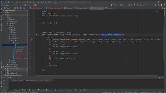 Java Swing Kurs auf deutsch: JTable, Zellen rendern, Zellengestalten - Teil 17 смотреть онлайн