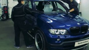 BMW X5 E53 замена лобового стекла