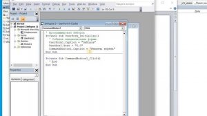 Программа на Visual Basic VBA. Программруем с формой