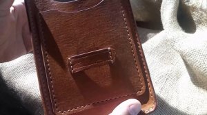 Кожаная сумка из седельной кожи РМД (растительного метода дубления)_25.06.18