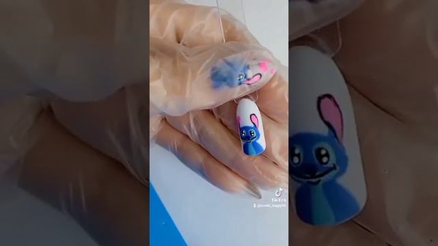МК "Стич"#маникюр #дизайнногтей #рисунокнаногтях #nailart #naildesign #nail смотреть онлайн