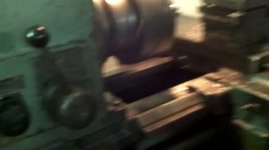 Токарный станок 1К 62 ,моя первая резьба.