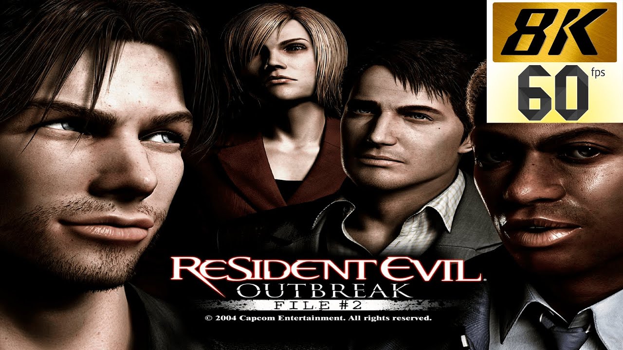 Resident Evil Outbreak File 2 - All Cinematics (Remastered 8K 60FPS)