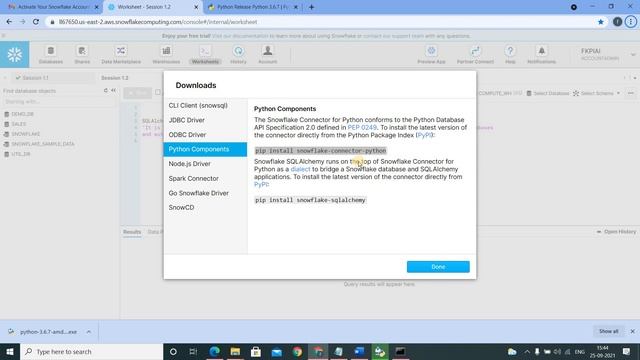 Snowflake Training: Chapter 1.2.Setting up the work environment. Python Connector смотреть онлайн