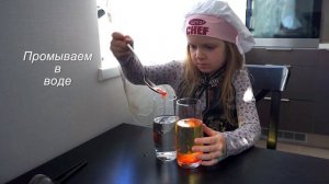 Делаем икру из сока. Молекулярная кухня. Готовим с ребенком.