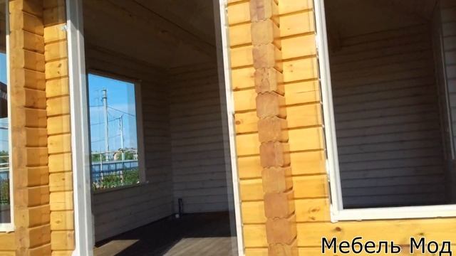 Беседка из клееного бруса. смотреть онлайн