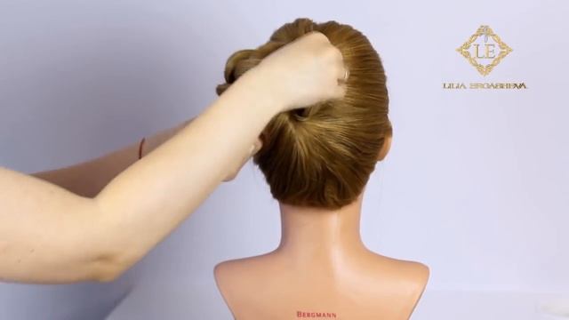 Прическа на длинные волосы.Пучок смотреть онлайн