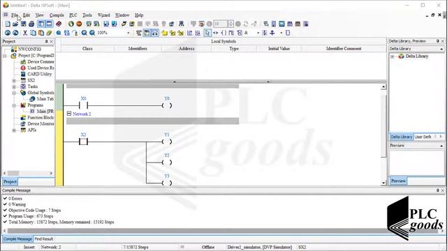 Delta PLC basics | link function in ISPSoft  HWConfig, how to use COMMGR communication driver