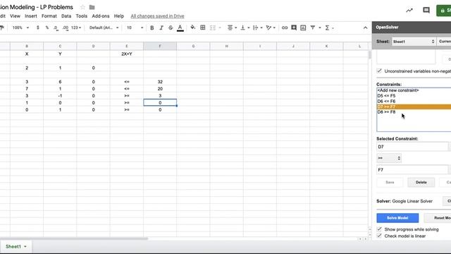 Linear Programming Problem Using Open Solver (Minimisation/Maximisation Problem)