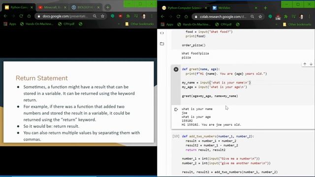 Python Computer Science Tutorial #4: Getting Input From Users and Creating Functions