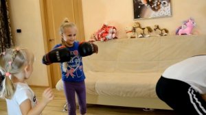 Детский бокс, весёлая тренировка