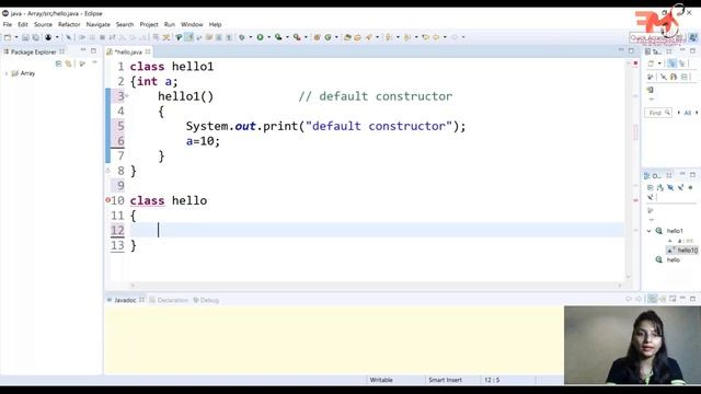#27 Default Constructors in JAVA | Example | CORE JAVA | Hindi