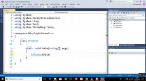 C# Programming Tutorial Lessons for Beginners 01 Display Information Using Console Write Method