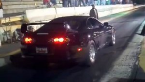 невероятный старт Toyota Supra  Drag