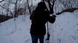 Катаемся на самокате зимой! | Часть 1.