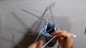 Варежки с жаккардовым узором "Звезда"