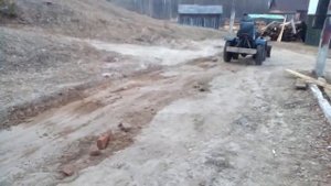 Самодельный трактор из пускача