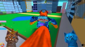 ОГО! Какого ОГРОМНЫЙ КОТ! Съел Котёнка Лайка / Котик Игроман