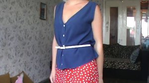 Наряд дня от Кати- юбка в Горох.MPG