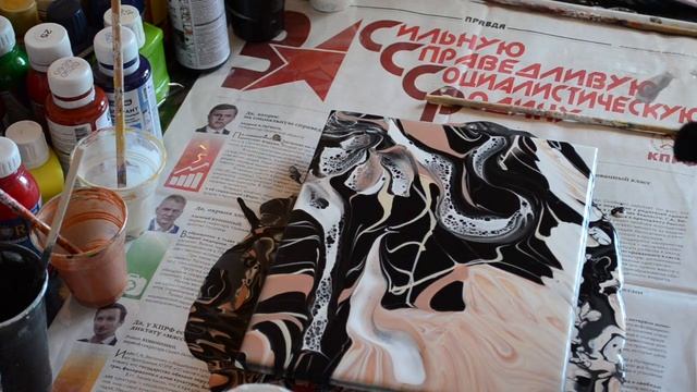ИНТЕРЬЕРНАЯ КАРТИНА  с краской металлик/ Картина акрилом/Акриловая Заливка.