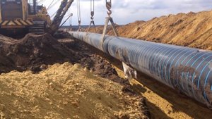 Укладка трубопровода