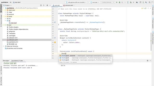 OneSignal in Flutter | Push Notification in Flutter | Firebase and OneSignal project setup | 2021