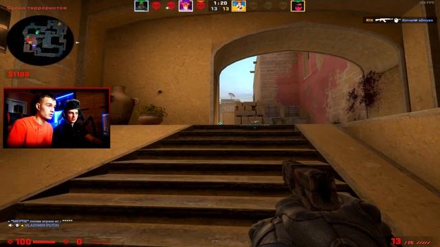 ИГРАЕМ ВДВОЁМ НА ОДНОМ ПК В CS:GO смотреть онлайн