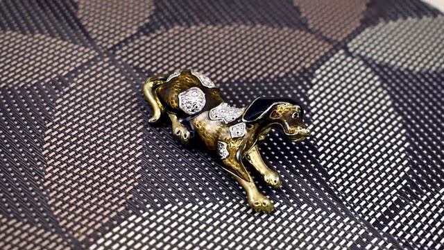 Винтажная брошь-кулон "Собачка" (США) смотреть онлайн