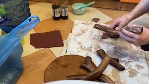 Часы из торцевых спилов